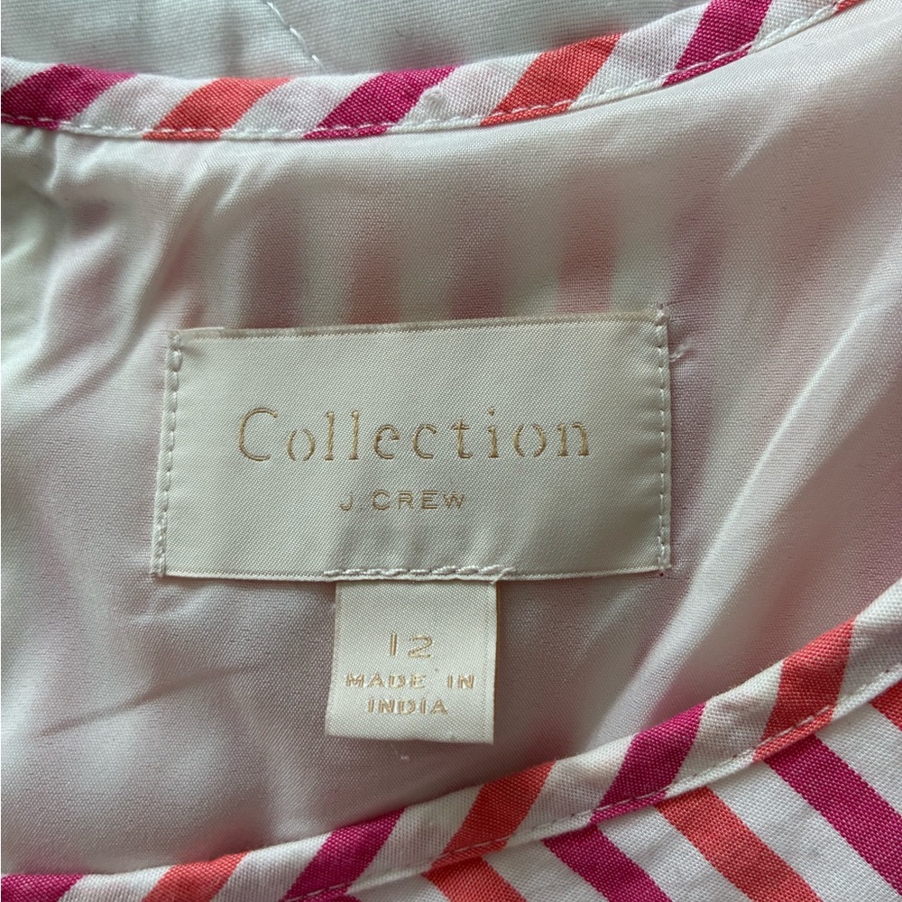 J. Crew Pink and White Striped Collection Dress - Picture 7 of 8